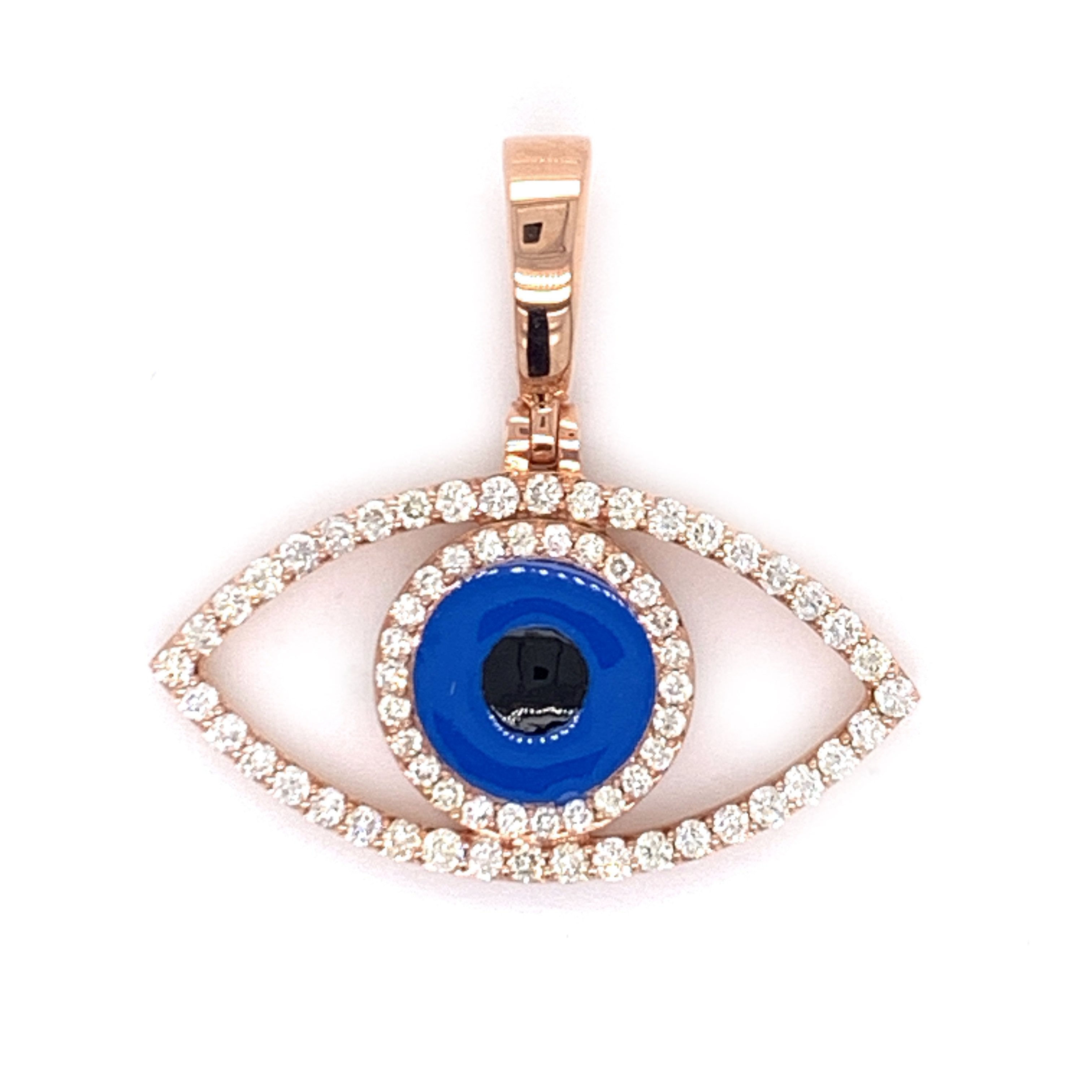 0.75 CT Diamond Protection Evil Eye Pendant - White Carat - USA & Canada