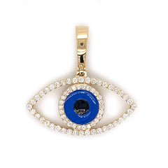 0.75 CT Diamond Protection Evil Eye Pendant - White Carat - USA & Canada