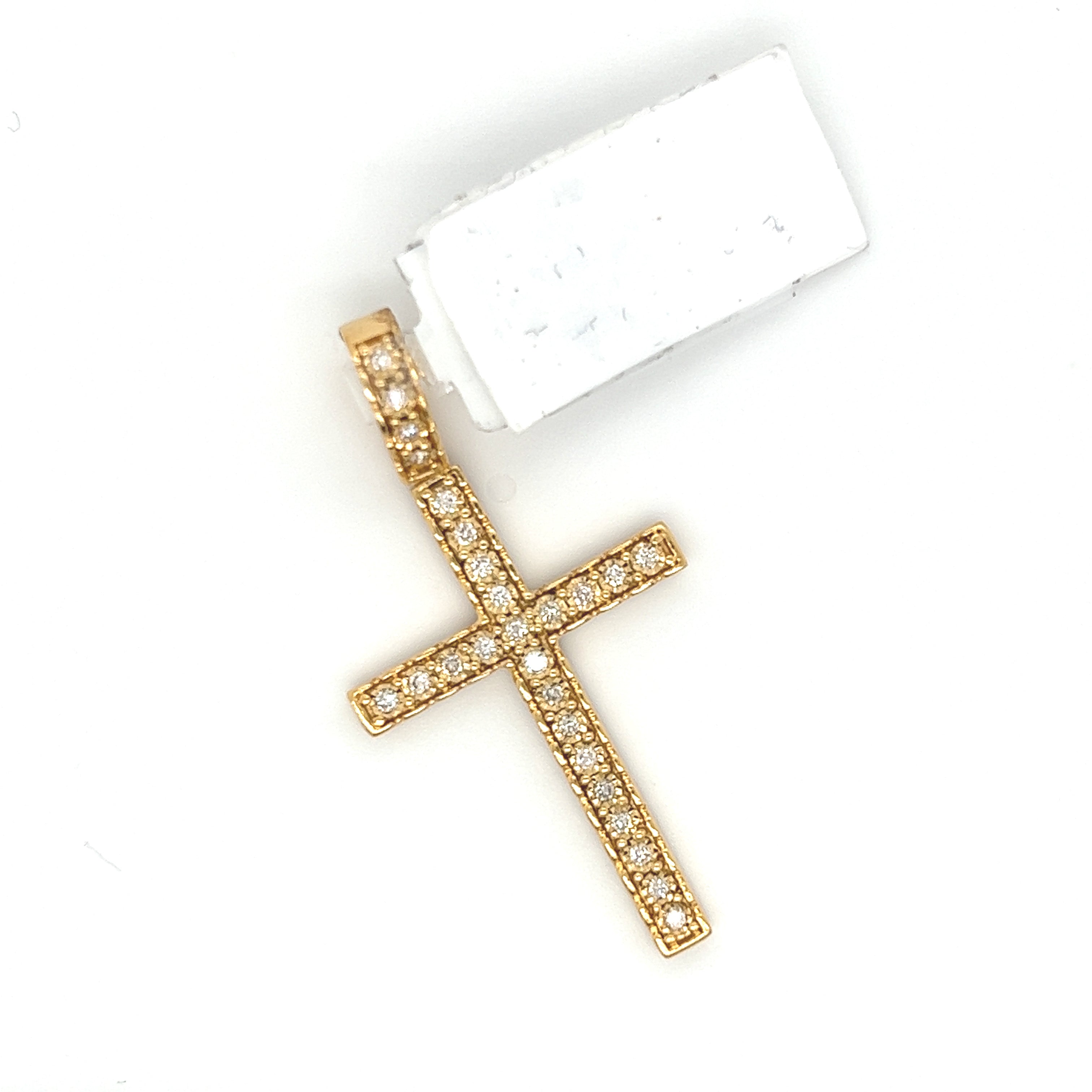 0.35CT. Diamond Cross in 10K Gold - White Carat - USA & Canada