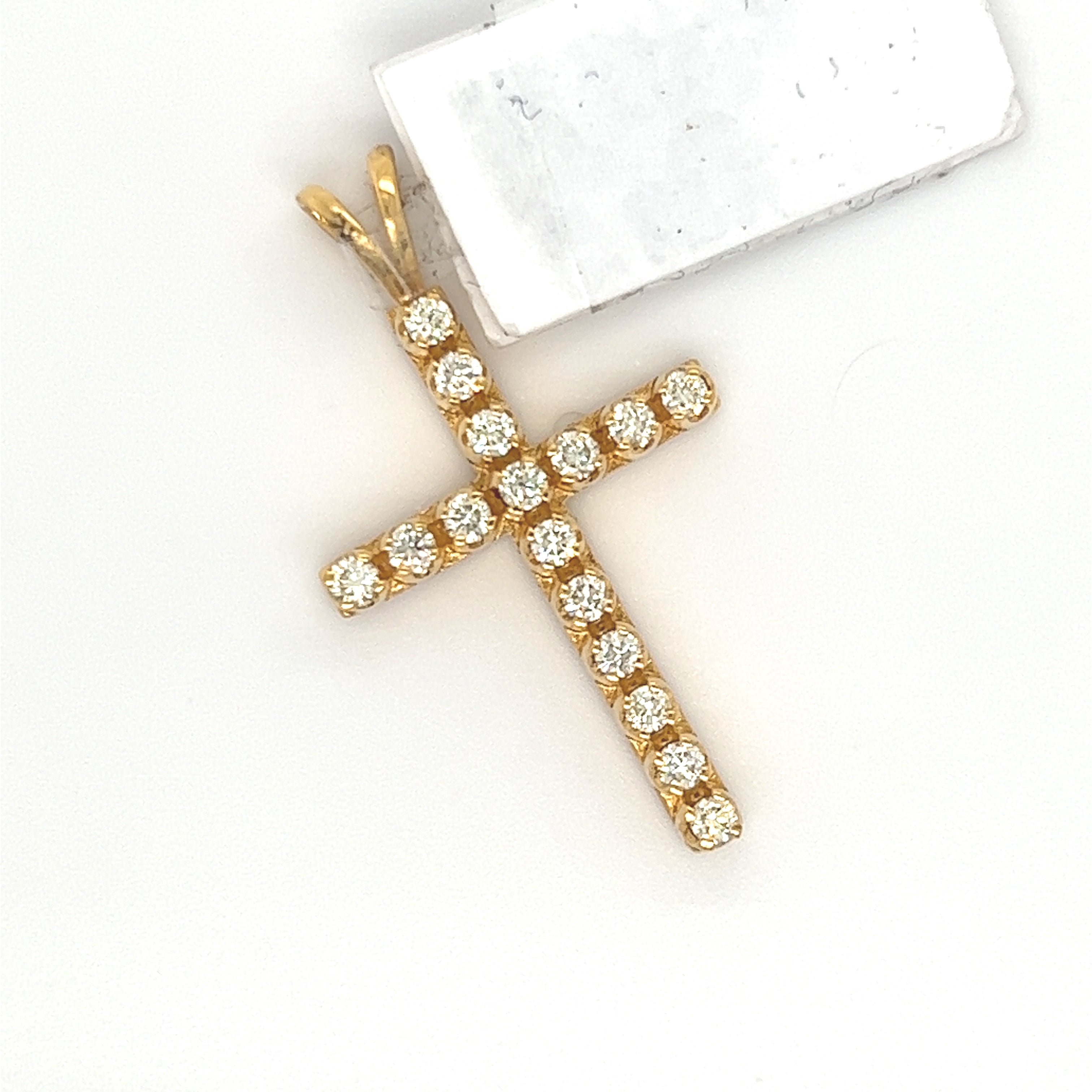 0.52CT. Diamond Cross in 10K Gold - White Carat - USA & Canada