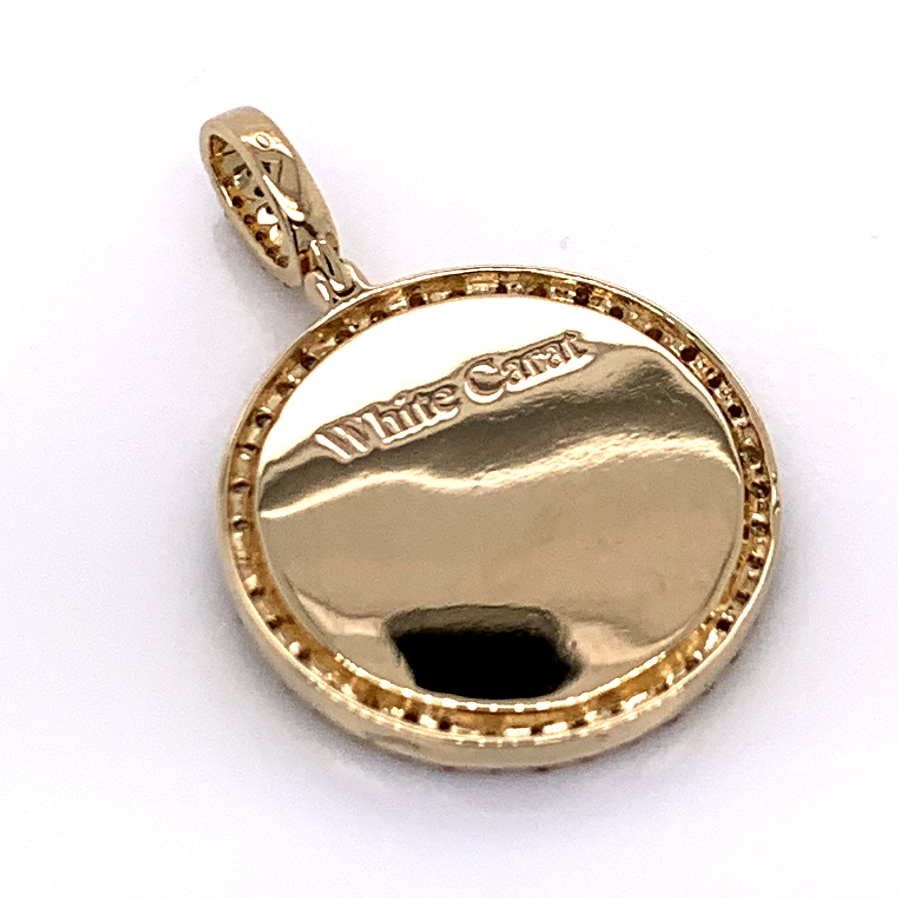 0.65 CT. Diamond Memory Pendant in 10K Gold - White Carat Diamonds 