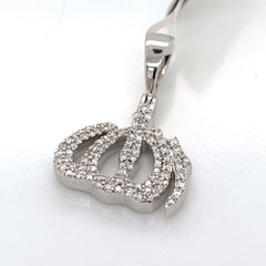 0.75 CT. Diamond Allah Pendant in 10KT White Gold - White Carat Diamonds 